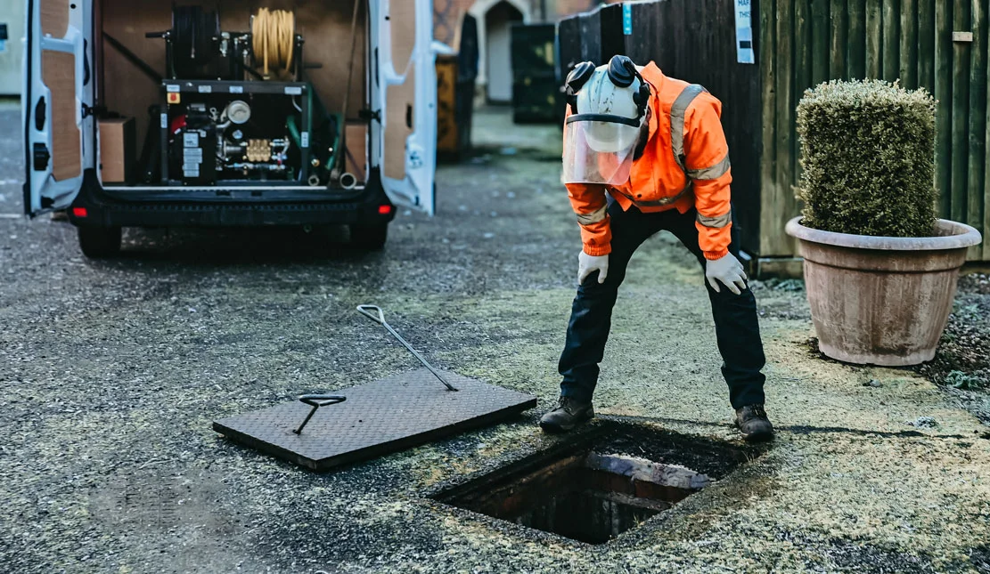 Professional drainage services provided by DH Drainage Power including drain unblocking, CCTV surveys, and emergency drainage solutions