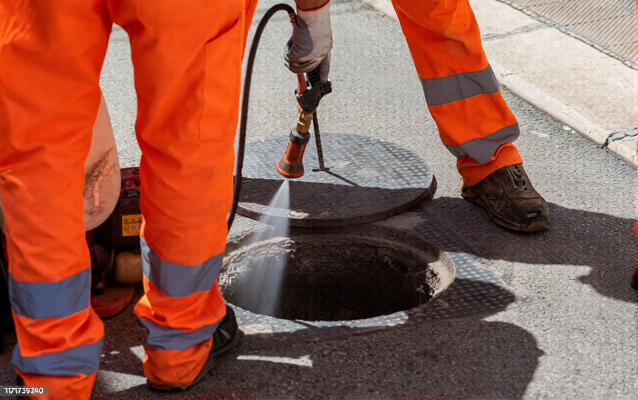 Professional drain repair service using advanced equipment to fix blocked and damaged drains in London
