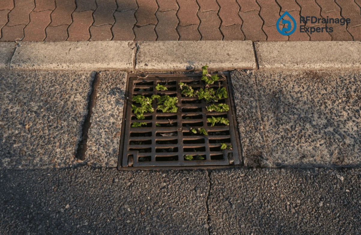 Professional plumber fixing External Drains Blocked in London residential area