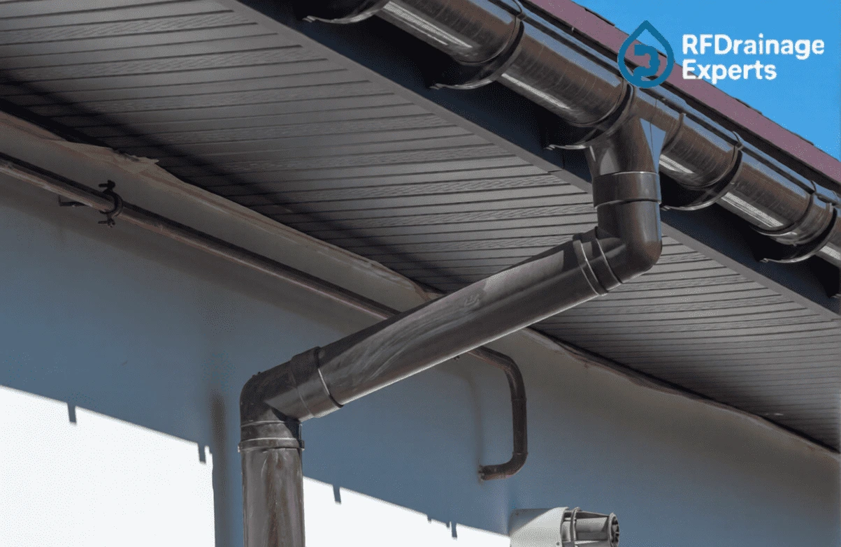 Professional team working to Unblock External Drains in London residential area using high-pressure jetting equipment.