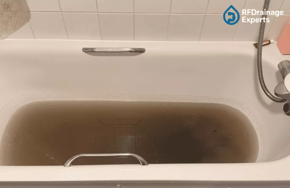 Blocked sink showing why it is important to Clean Kitchen Drains in London regularly